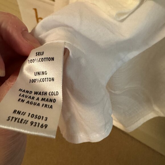 Boutique White Cotton Sundress - Picture 4 of 6